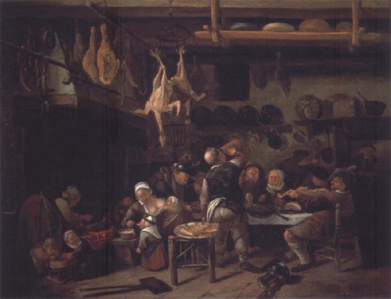 Jan Steen The Fat Kitchen